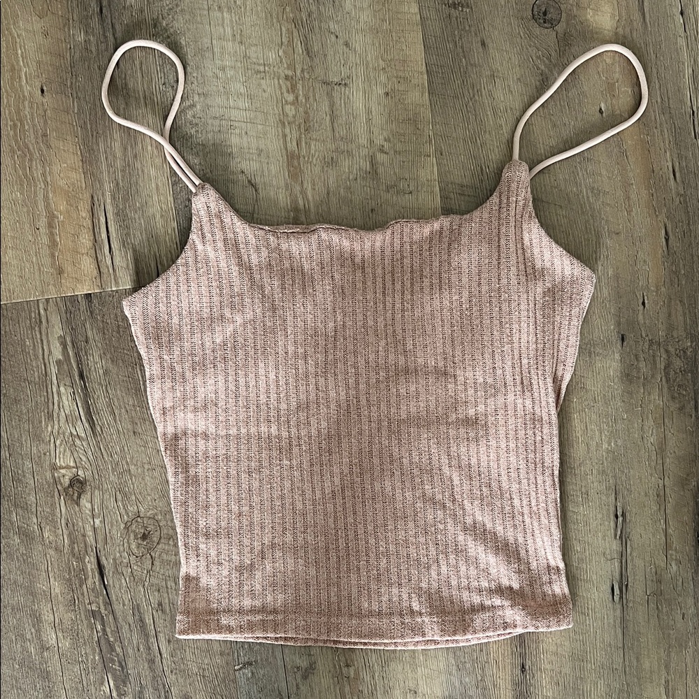 Ribbed Spaghetti Strap Tank